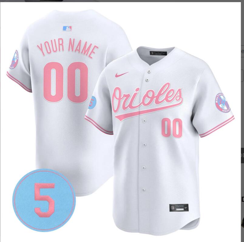Men Baltimore Orioles Custom white 2024 Nike MLB jersey